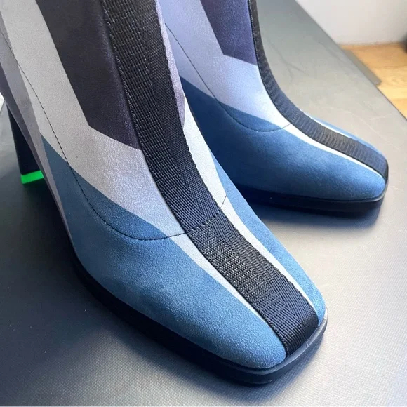 Brand new UNITED NUDE Sonar Boot Hi High Palermo Geometric Print Color Blocked - Picture 4 of 11